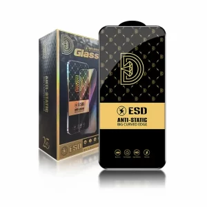 Am anti static ESD tempered glass screen protector with its box packaging