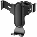 A black gravity car phone holder for air vent