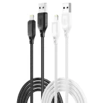 2 lightning braided rope cable white and black