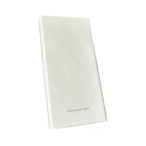 A white 10000 mAh power bank