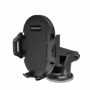 A black cup holder car phone holder