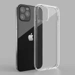 A TPU transparent case for iPhone series beside an iPhone