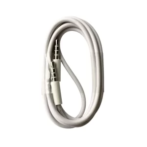 A white 3 feet Aux cable