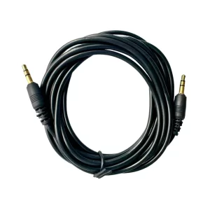 A black color circle wrap Aux cable 10 feet