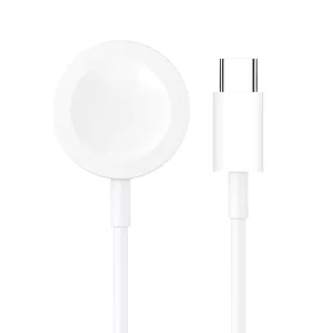 Apple watch wireless charger in white color and type-C port