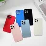 A bunch of PC material phone case in different colors on a desk