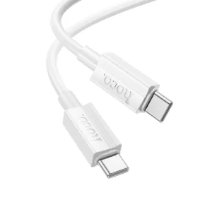 A white Type-C to Type-C cable with hoco brand